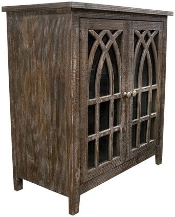 American Wholesale Furniture Cathedral Barnwood Console