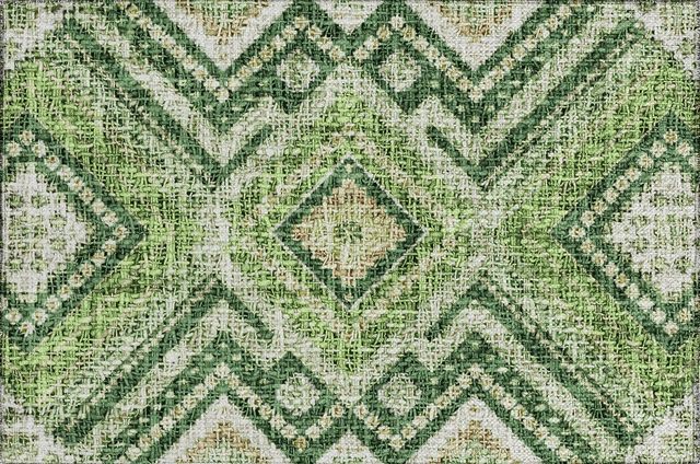 Dalyn™ Rug Company Portico PO5 Green 5'x8' Area Rug-1