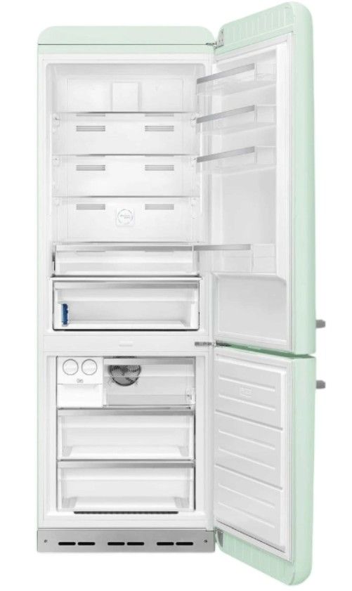 Smeg Retro Style 28 in. 18.0 Cu. Ft. Black Bottom Freezer Refrigerator-1