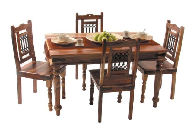 Jaipur Furniture Jali Range Dark Brown Dining Table-0