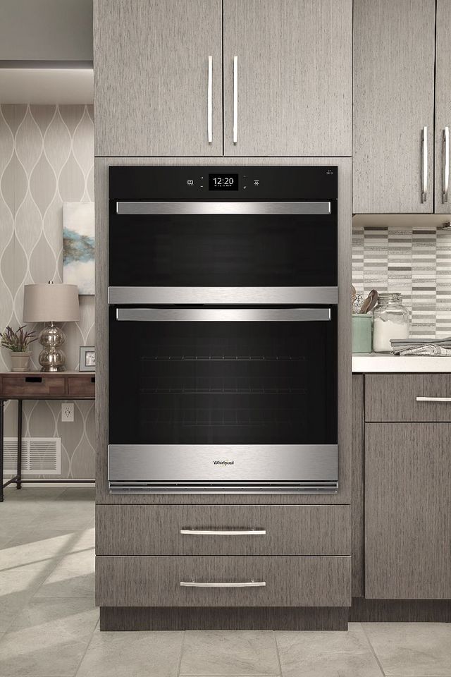 Whirlpool® 30" Stainless Steel Oven/Micro Combo Electric Wall Oven-4