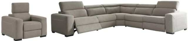 Signature Design by Ashley® Mabton 2-Piece Gray Power Reclining Living Room Set-0