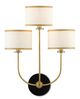 Currey & Company Croydon Brass/Satin Black/White Wall Sconce-0