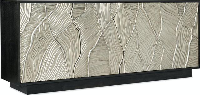 Hooker® Furniture Melange Summit Gorge Black/Silver Entertainment Console-0