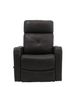 Man Wah Leather Charcoal Swivel Glider Recliner-1