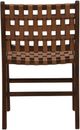 Dovetail Furniture Carden Brown Leather Dining Chair-4