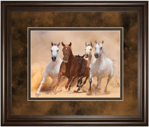 Classy Living Loya_Ya Horses In Dust Wall Art-0
