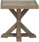 Signature Design by Ashley® Revare Beach Beige Aluminum/Porcelain Outdoor End Table-2