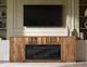 International Furniture Direct Hardrware EFP Black Electric Fireplace-1