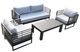 VIG Furniture Renava Wharf 4-Piece Black/Gray Outdoor Sofa Set-0