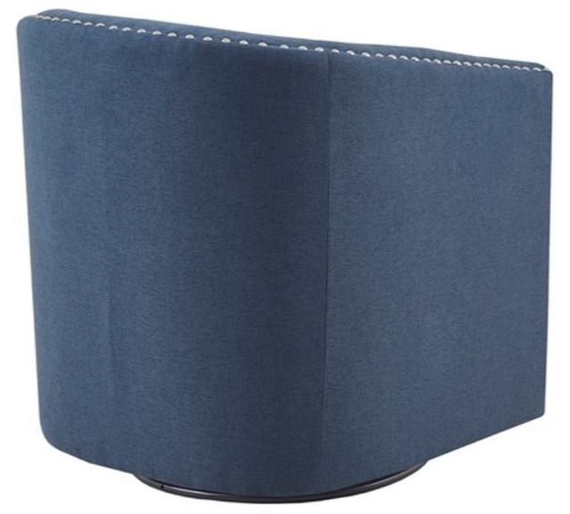 Olliix by Madison Park Tyler Blue Swivel Chair-2