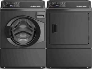 Speed Queen Matte Black Front Load Laundry Pair
