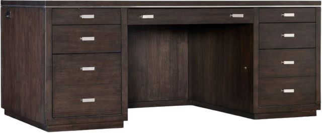 Hooker® Furniture House Blend Work Your Way Dark Roast Executive Desk-0