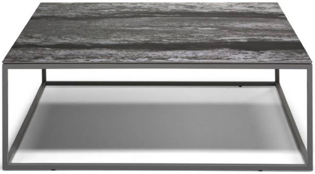 Natuzzi Editions Cabaret Copacabana Square Coffee Table with Matte Coffee Base-0