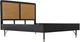 Armen Living Saratoga 4-Piece Black/Brown King Panel Bedroom Set-3