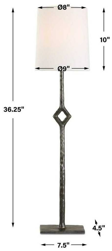 Uttermost® Puncture Rustic Bronze Cordless Buffet Lamp-2