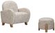 Bassett Mirror Willow Khaki Swirl Accent Ottoman-3