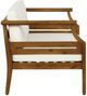 Linon Corolla Brown/Beige Acacia/Fabric Outdoor Conversation Set-3
