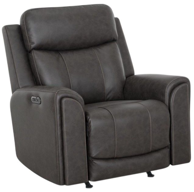 Franklin™ Argent Duvall Slate Fabric Power Rocker Recliner-0
