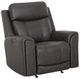 Franklin™ Argent Duvall Slate Fabric Power Rocker Recliner-0