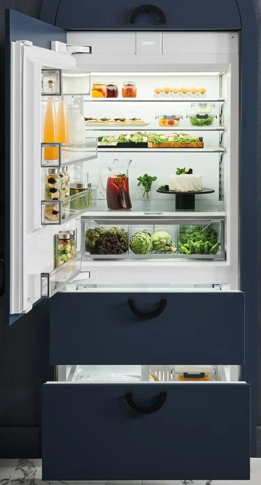 Sub-Zero® Designer Series 36" 19.6 Cu. Ft. Panel Ready Built-In Left Hinge Bottom Freezer Refrigerator-2