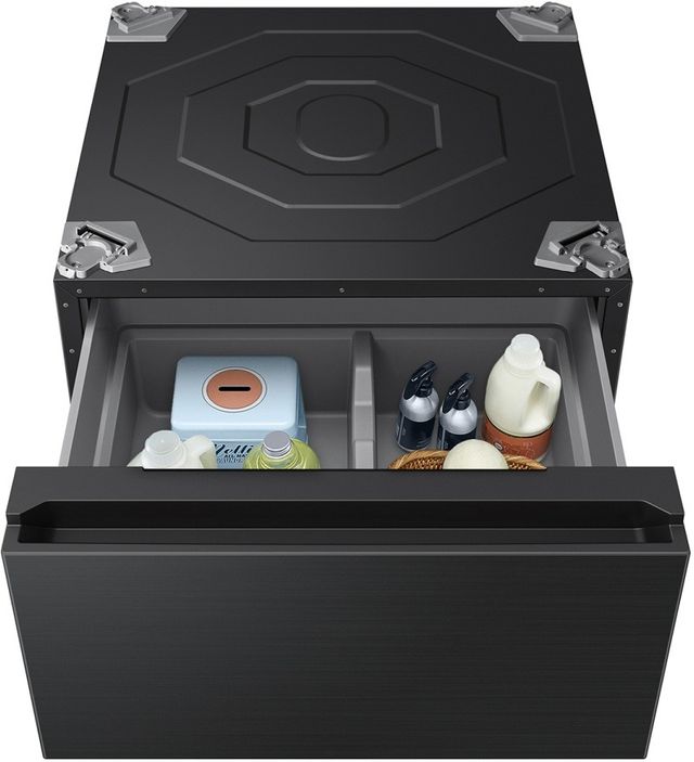 Samsung Bespoke AI Laundry Combo™ 27" W x 15" H Brushed Black Laundry Pedestal with Storage Drawer-2