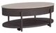 Elements International Nica 2-Piece White Occasional Table with Brown Base Set-2