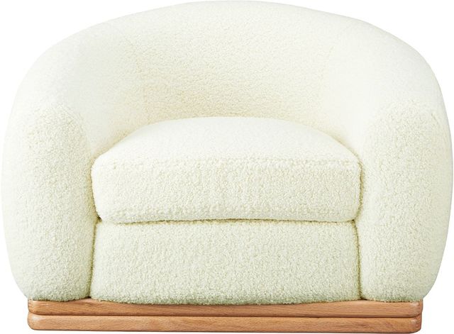Moe's Home Collection Marlowe Cream Lounge Chair-1