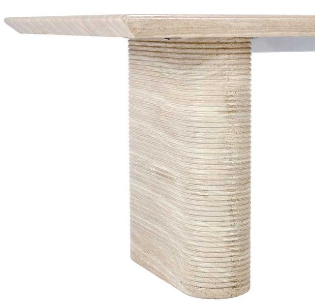 Classic Home Aiden Beige 87" Outdoor Concrete Dining Table-4