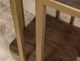 International Furniture Direct Onix Cocoa Brown End Table with Gold Frame-4
