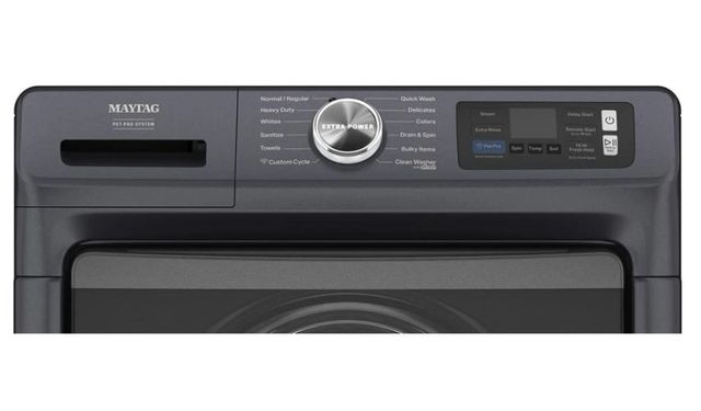 Maytag® 5.8 Cu. Ft. Midnight Steel Front Load Washer-2