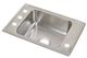 Elkay Lustertone® Classic Lustrous Satin Stainless Steel 25" x 17" x 6.5" 4-Hole Single Bowl Drop-in Classroom ADA Sink-0
