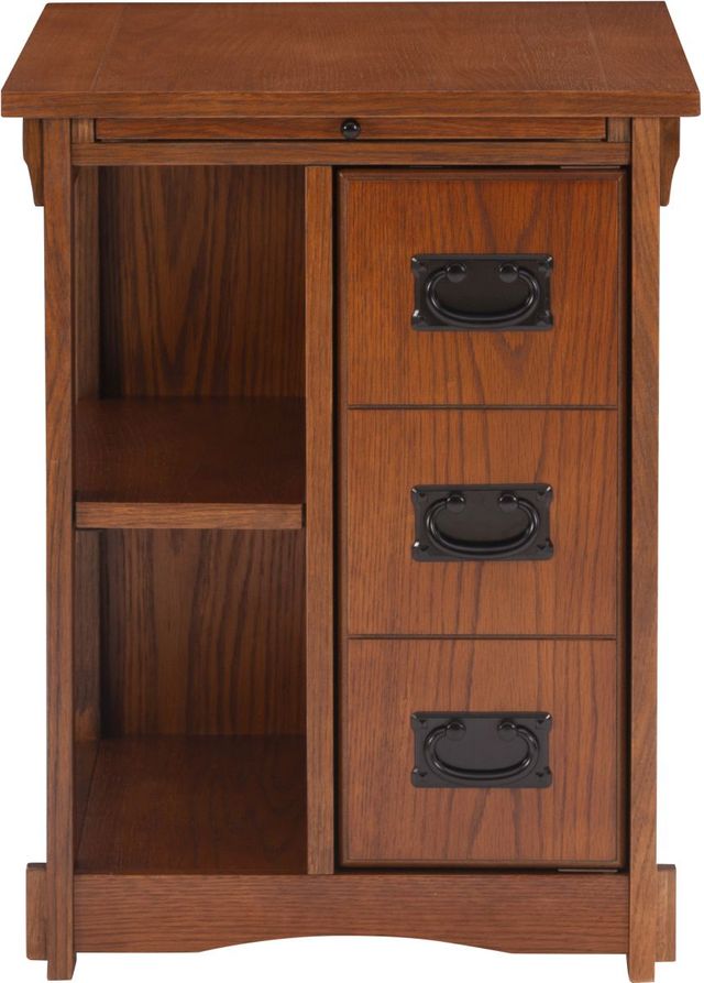 Powell® Parnell Mission Oak Side Cabinet Table-3