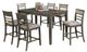 Furniture of America® Fafnir 7-Piece Beige/Weathered Gray Counter Dining Set-0