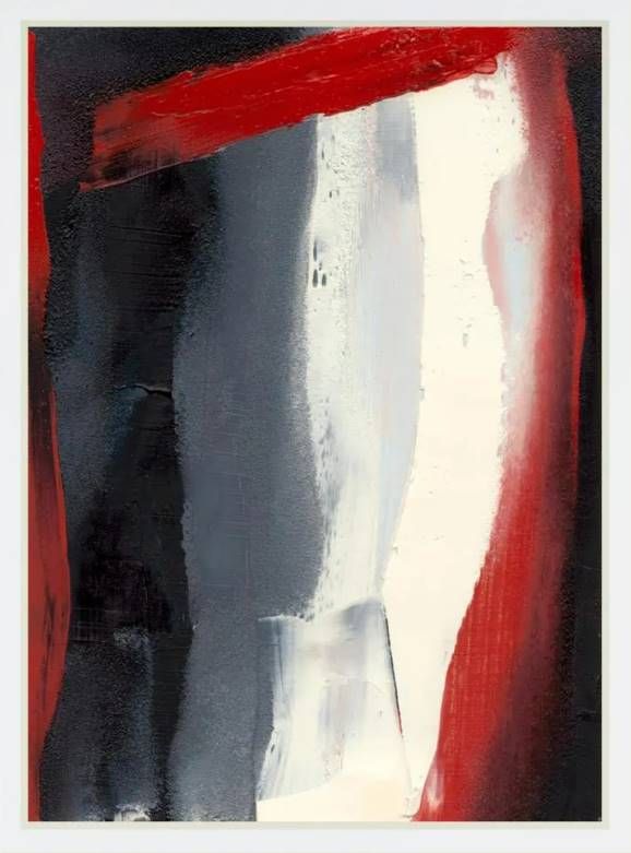 Classy Art Red Streak II by Sharon Gordon Mirrored Frame Wall Art-1
