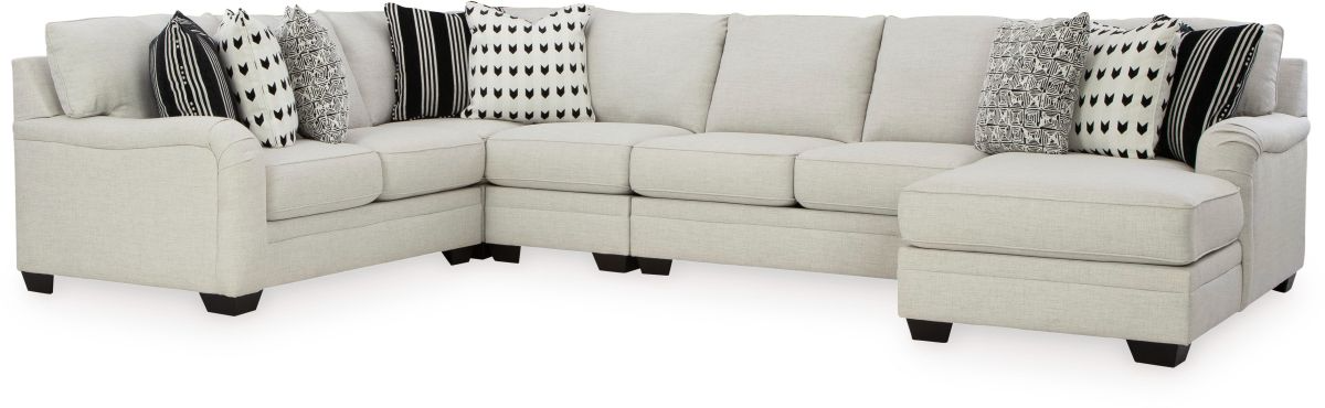 Signature Design by Ashley Huntsworth 5 Piece Dove Gray Right Arm Facing Sectional and Chaise Pruitt s Fine Furniture Phoenix Prescott Valley AZ