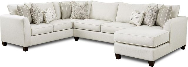 Fusion Furniture Homecoming Stone 3-Piece Sectional Sofa-0