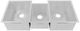 ZLINE Breckenridge Satin Stainless Steel 45" Undermount Triple Bowl Kitchen Sink with Bottom Grid-2