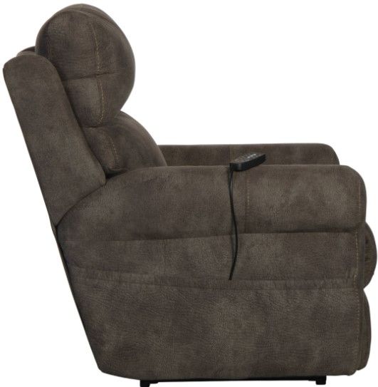 Catnapper® Tranquility Pewter Power Lay Flat Recliner-3