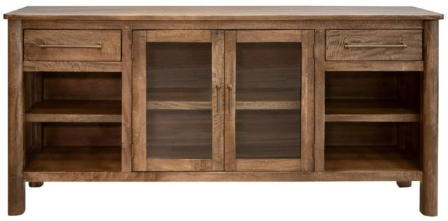 International Furniture Direct Olimpia Brown TV Stand-2