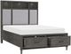 Mazin Furniture Wittenberry Pebble Queen Panel Bed-1