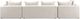 TOV Furniture Hangover 3-Piece Ivory 145" Modular Sofa-4