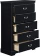 Mazin Furniture Seabright Black Chest-2