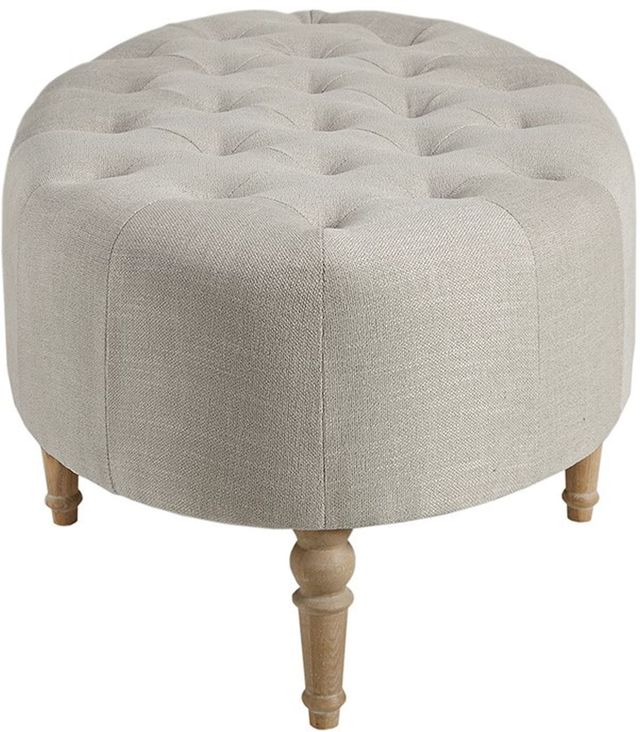 Olliix by Martha Stewart Linen Clara Accent Ottoman-3