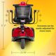 Mega Motion Rascal® Conquest Black/Red 3-Wheel Mobility Scooter-5