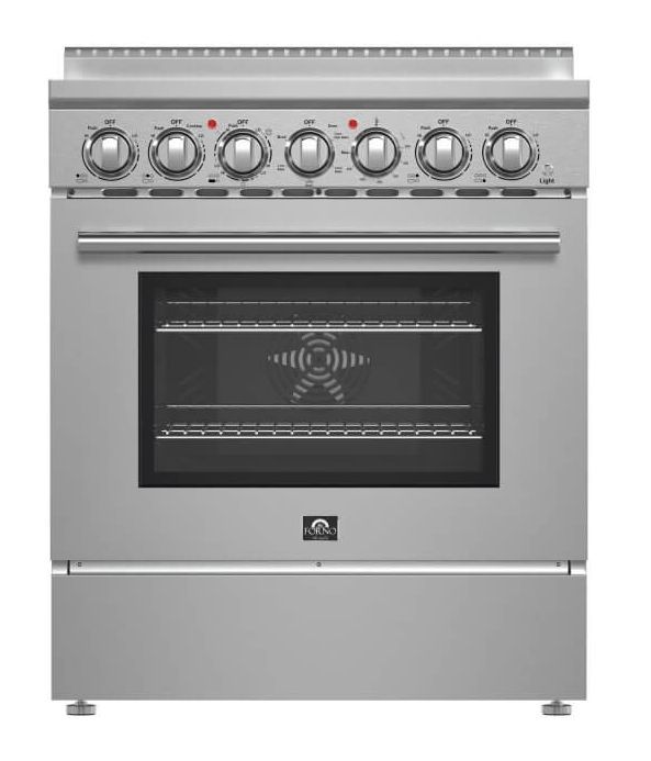 FORNO® Paolo 30" Stainless Steel Pro Style Electric Range-0