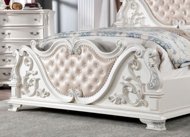Furniture of America® Esparanza 4-Piece Pearl White Queen Bedroom Set-3
