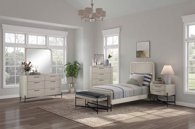 Bernards Stiltz Taupe Full Youth Panel Bed-2