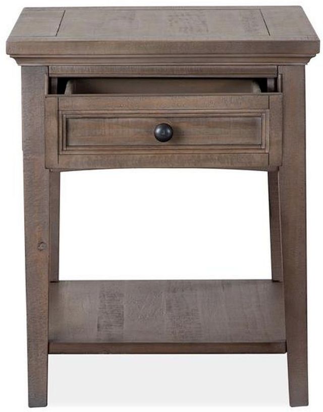 Magnussen Home® Paxton Place Dovetail Gray Rectangular End Table-4