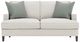 Bernhardt Keirnan Bernhardt Living White Loveseat-1